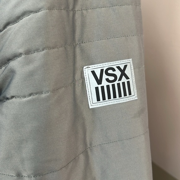 Victorias Secret VSX Sports Reversible Puffer Ombré Gray & Black Coat Size S/p - Picture 3 of 11
